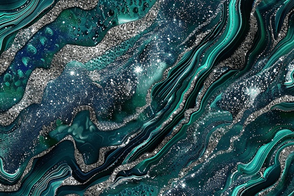 Download Teal Silver Glitter Marble Texture - Silver glitter marble Collection