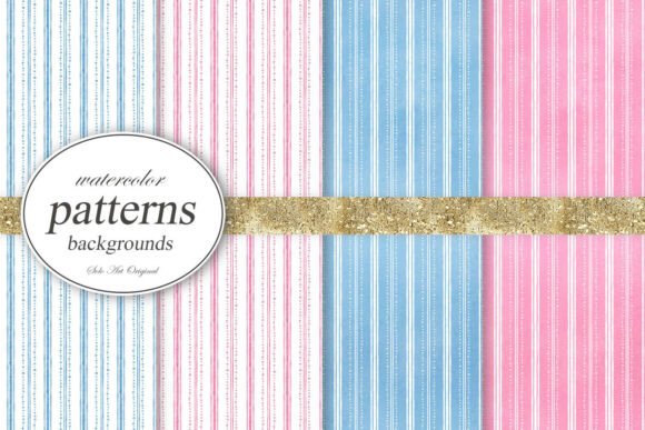 Download Stripe Digital Paper Pink Blue Backdrops - Pink blue Collection
