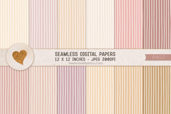 Download Pastel Stripes Seamless Paper Pack - Pastel stripes Collection