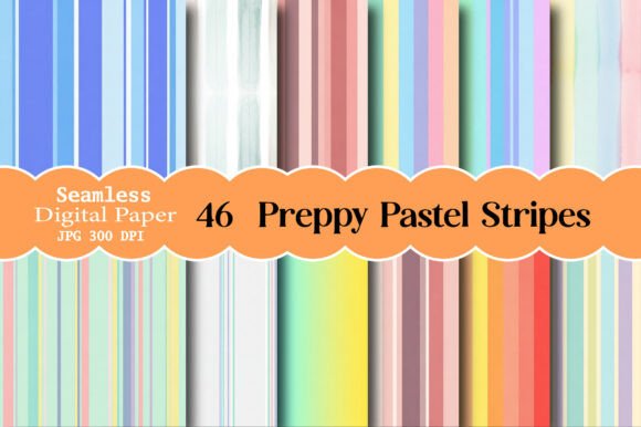 Download Preppy Pastel Stripes Seamless Patterns - Pastel stripes Collection