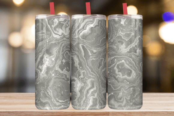 Download Silver Grey Marble Glitter 20oz Skinny - Premium Bundle